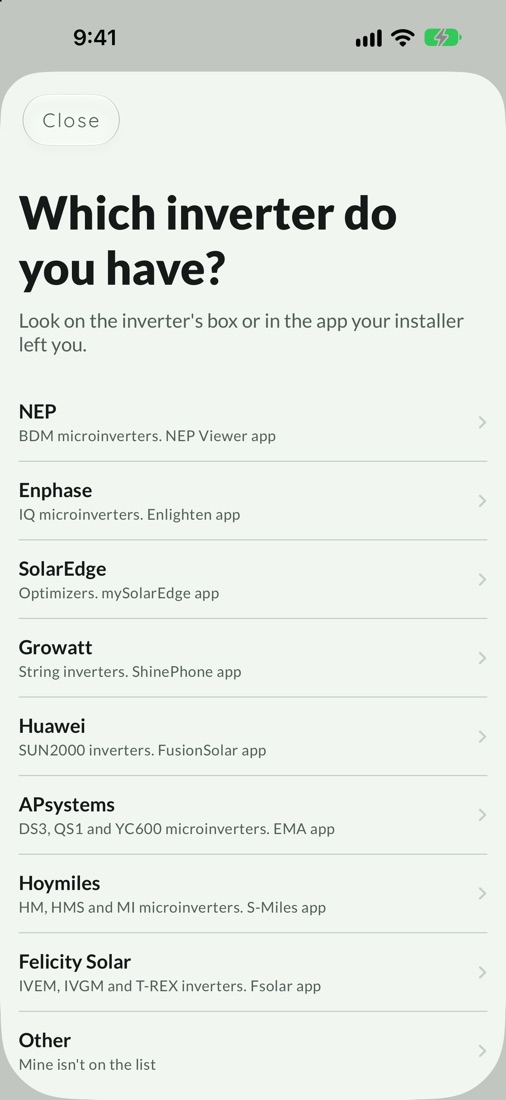 Cenit's brand list: NEP, Enphase, SolarEdge, Growatt, Huawei, APsystems, Hoymiles and Felicity Solar